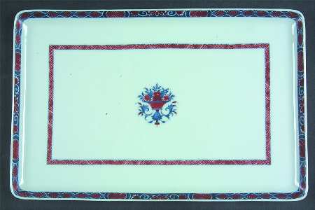 Rouen Celedon 12" Rectangular Tray