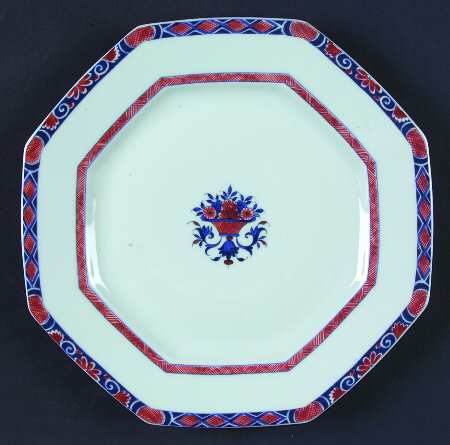 Rouen White Octagonal Luncheon Plate