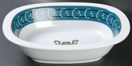 Serenade Blue 9" Oval Vegetable Bowl
