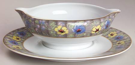 Seville (Round) Gravy Boat with Attached Underplate