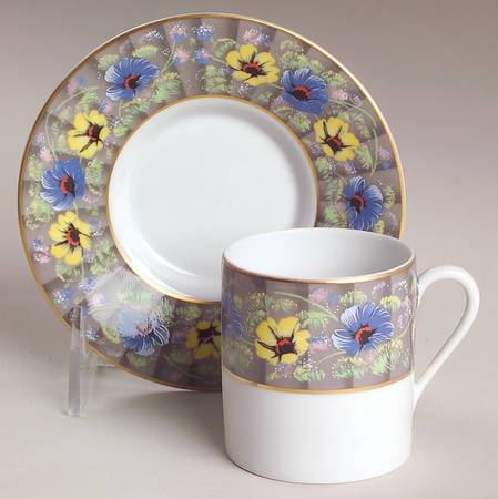 Seville (Round) Flat Demitasse Cup & Saucer Set