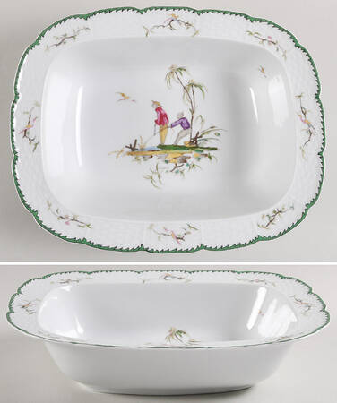 Si Kiang 10" Oval Vegetable Bowl