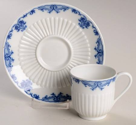 Saint Cloud Footed Demitasse Cup & Saucer Set