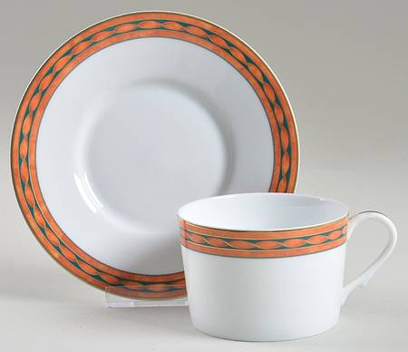 Toscane Flat Cup & Saucer Set