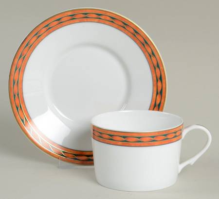 Toscane Flat Cup & Saucer Set