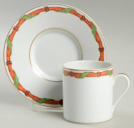 Traviata Flat Demitasse Cup & Saucer Set