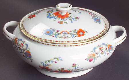 Vieux Chine (Empire, White) Round Covered Vegetable