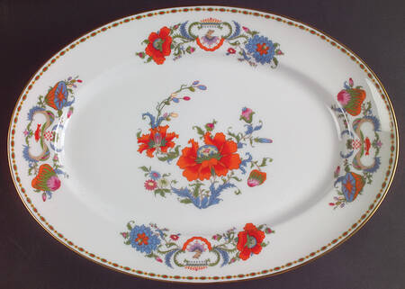 Vieux Chine (Empire, White) 14" Oval Serving Platter