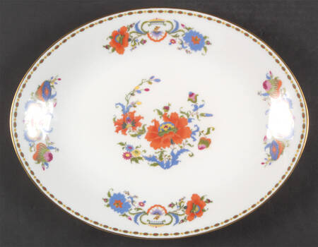 Vieux Chine (Empire, White) 12" Oval Serving Platter