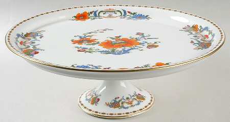 Vieux Chine (Empire, White) 12" Diameter Pedestal Cake Stand