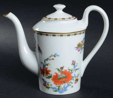 Vieux Chine (Empire, White) Individual Coffee Pot & Lid