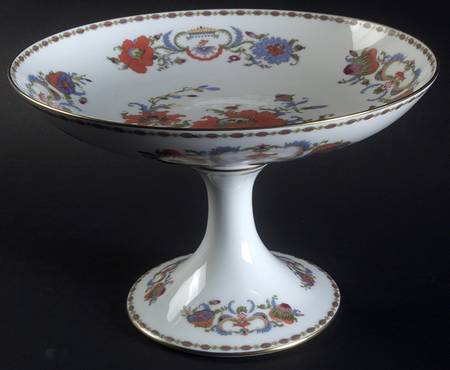 Vieux Chine (Empire, White) Round Compote (Height X Width)