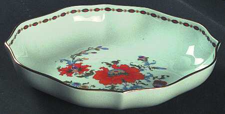 Vieux Chine (Empire, Celadon) Oval Tray, 7" Meissen Cup