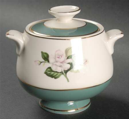 Emerald Sugar Bowl & Lid
