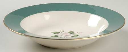 Emerald Rim Soup Bowl