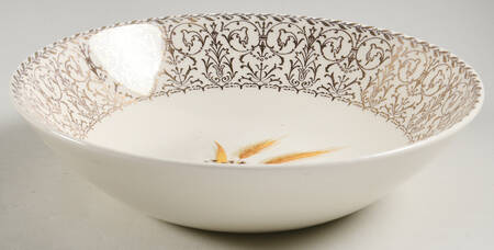 Golden Wheat 8" Round Vegetable Bowl