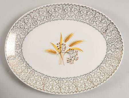 Golden Wheat 11" Oval Serving Platter