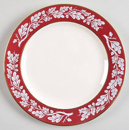 Regal Red (No Flowers) Salad Plate