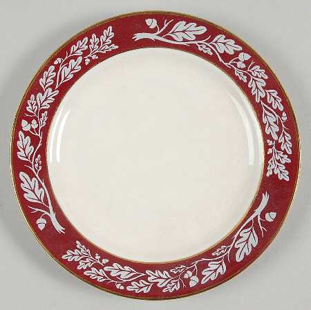 Regal Red (No Flowers) Bread & Butter Plate
