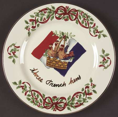 Ribbon Holly Accent Salad Plate by Centurion