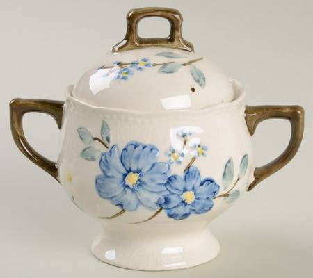 Bluebonnet Sugar Bowl & Lid