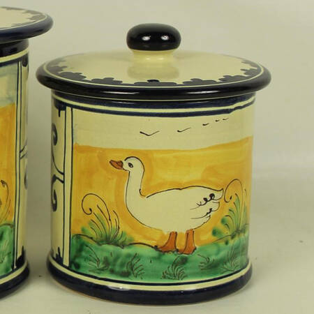 Oca Metal Sugar Canister & Lid