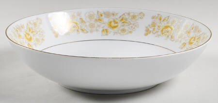 Golden Rose 9" Round Vegetable Bowl