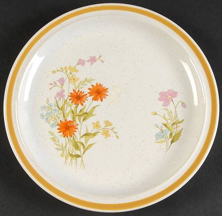 Wild Flowers Salad Plate