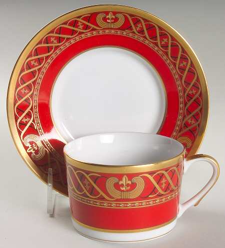 Ambassadior Flat Cup & Saucer Set