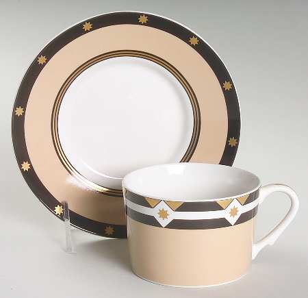 Celeste Flat Cup & Saucer Set