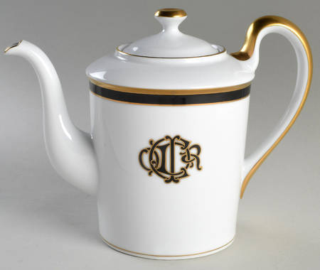 Dior Monogram Black Coffee Pot & Lid