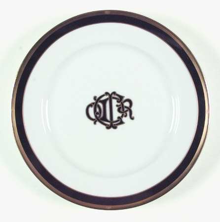 Dior Monogram Black Salad Plate