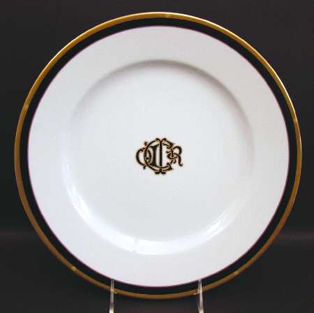 Dior Monogram Black 12" Chop Plate (Round Platter)