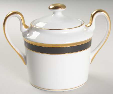 Dior Monogram Black Sugar Bowl & Lid