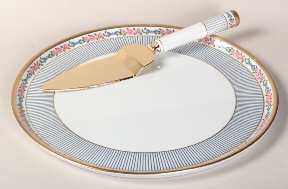 Dior Rose Cake Plate and Server (Boxed Set)