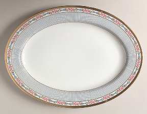 Dior Rose 14" Oval Serving Platter