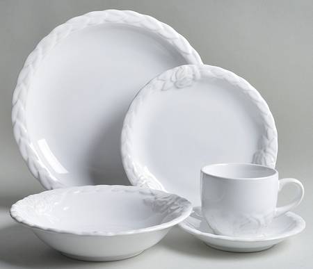 French Country Rose Oyster White 5 Piece Place Setting by Christian Dior