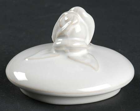 French Country Rose Oyster White Lid for Sugar Bowl