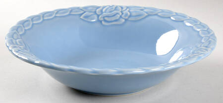 French Country Rose Blueberry 9" Round Vegetable Bowl by Christian Dior