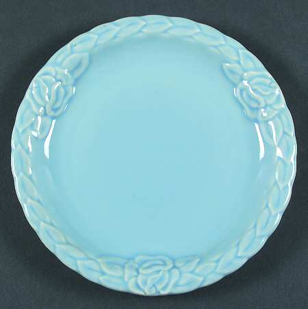 French Country Rose Blueberry Salad Plate
