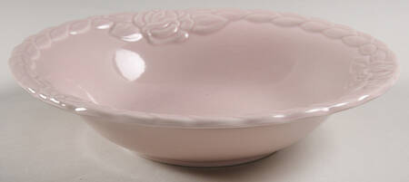 French Country Rose Raspberry 9" Round Vegetable Bowl