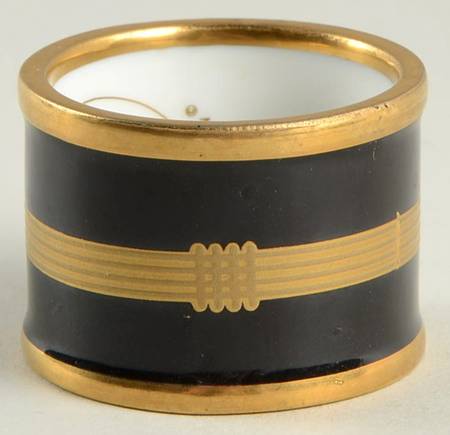 Gaudron Onyx (Gold Trim) Napkin Ring
