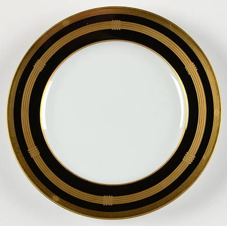 Gaudron Onyx (Gold Trim) Bread & Butter Plate
