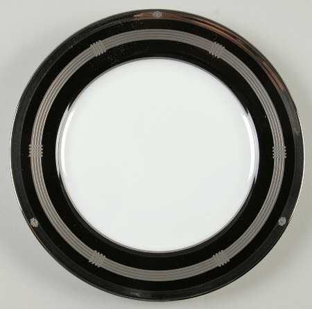 Gaudron Onyx (Platinum Trim) Bread & Butter Plate