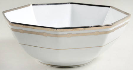 Gaudron Platinum 9" Octagonal Vegetable Bowl