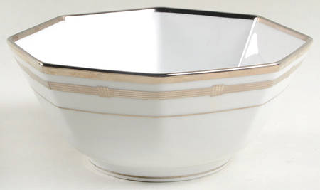 Gaudron Platinum 7" Octagonal Vegetable Bowl