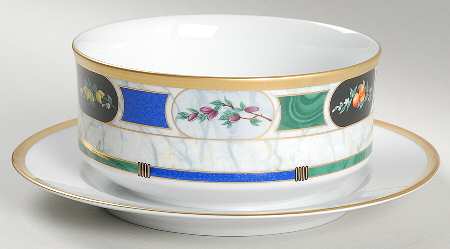 Les Saisons Gravy Boat with Attached Underplate