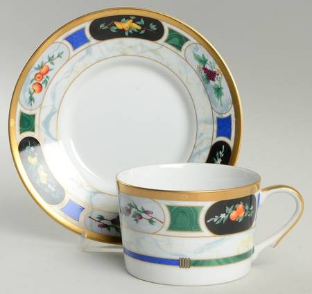Les Saisons Flat Cup & Saucer Set