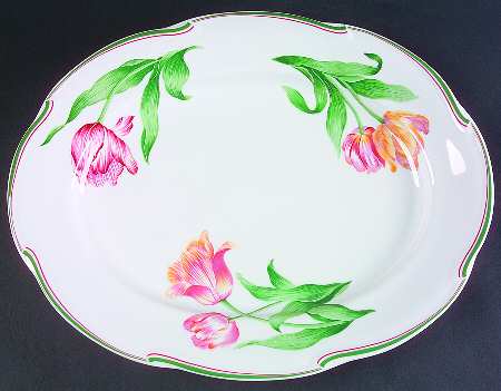 Normandie 14" Oval Serving Platter