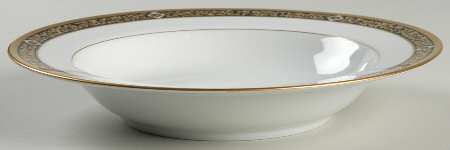 Nuit D' Or Large Rim Soup Bowl